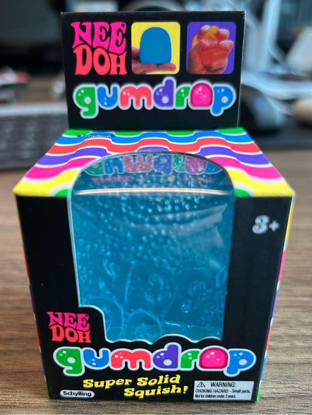 NeeDoh Gumdrop Super Solid Squish - Blue